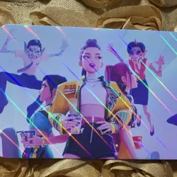 Saja Boys KPop Demon Hunters SLAY Goddess Anime ACG Laser Card Bad Guys - Image 2