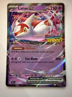 Pokemon TCG Latias EX 076/191 Surging Sparks Promo Card Near Mint - Image 1