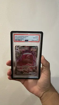 2021 Pokemon SWSH Fusion Strike FA Gengar VMAX Card 157/264 PSA 10 Gem Mint - Image 1