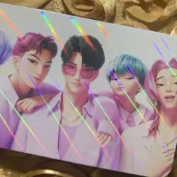Saja Boys KPop Demon Hunters SLAY Goddess Anime ACG Laser Card - Image 2