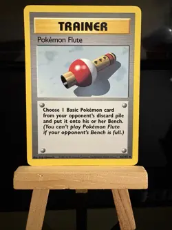 POKEMON FLUTE - 86/102 Trainer Base Set - Uncommon Card - Pokemon TCG Card - Image 1