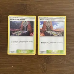 Altar of the Moone 117/145 & Altar Of The Sunne 118/145 NM 2017 Pokemon Card Duo - Image 1