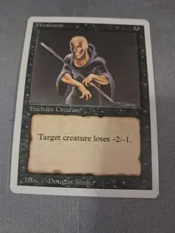 1993 MAGIC THE GATHERING MTG UNLIMITED EDITION WEAKNESS CGC 8 - Image 1