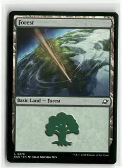 Forest 0276 Edge of Eternities MTG NM - Image 1