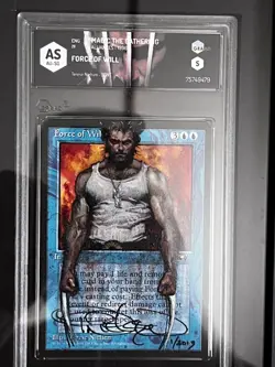 MTG FORCE OF WILL WOLVERINE ALTERED - PAINTED BY TERESE NIELSEN - GRADED - Image 4