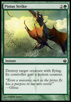 Pistus Strike -Foil Light Play MTG Mirrodin Besieged - Image 1