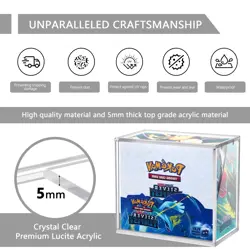 Pokemon Magnetic Booster Box Acrylic Case Not include Booster Box Not Fit ETB!!! - Image 5