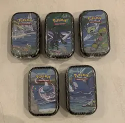x5 Pokemon TCG: Shining Fates Mini Tin Set bundle SEALED - Image 1