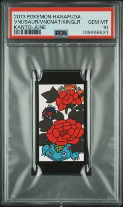 Pokemon PSA 10 Venusaur Venonat & Kingler Pokemon Hanafuda-Kanto June 2013 - Image 2