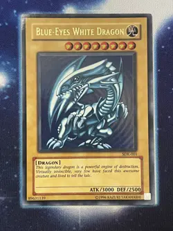 Yugioh Blue-Eyes White Dragon SDK-001 Ultra Rare MP #2 - Image 1