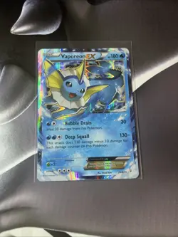 Pokemon TCG Vaporeon EX Generations Holo Card 24/83 Ultra Rare - Image 1