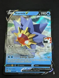 Starmie V Pokemon Prize Pack Promo Pokemon Card NM/LP - Image 1