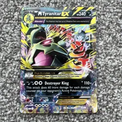 Pokemon TCG XY-Ancient Origins M Tyranitar EX Holo Card 43/98 Excellent - Image 1