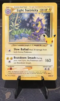 Light Toxtricity SWSH137 SWSH: Sword & Shield Promo Cards Holo - Image 1
