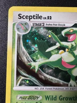 Sceptile 8/106 D&P Great Encounters Pokemon Card Holo Foil Rare Swirl MP - Image 3