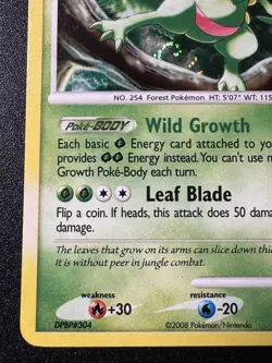 Sceptile 8/106 D&P Great Encounters Pokemon Card Holo Foil Rare Swirl MP - Image 5