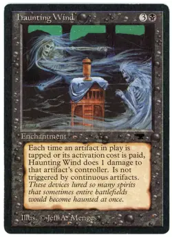 Haunting Wind 17/100 Antiquities 1994 (ATQ) Heavily Played HP Uncommon MTG Magic - Image 1