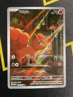 Pokemon TCG Mega Evolution Vulpix 138/132 Illustration Rare IR Pack Fresh - Image 1