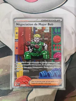 Carte Pokemon Negociation de Major Bob 185/132 Alt Mega Evolution Francais Neuf - Image 1