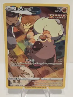 Pokemon Sword & Shield Silver Tempest Trainer Gallery TG07/TG30 Rockruff - Image 1