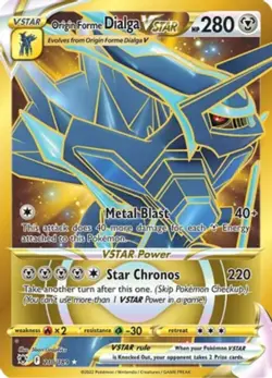 NM-Mint Origin Forme Dialga VSTAR - 210/189 - Gold Secret Rare Pokemon Astral Ra - Image 1