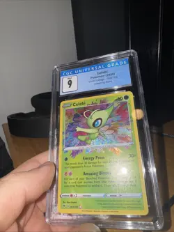 2020 POKEMON VIVID VOLTAGE AMAZING RARE #009 CELEBI CGC 9 - Image 1