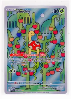 Pokemon TCG Shuckle 136/132 Mega Evolution Full Art IR Illustration Rare English - Image 1