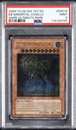 2009 YU-GI-OH! ANPR-ANCIENT PROPHECY #EN016 EARTHBOUND IMMORTAL CUSILLU PSA 9 - Image 1