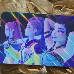 KPop Demon Hunters SLAY Goddess Anime ACG Laser Card BFFs - Image 2