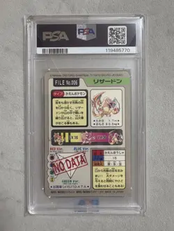 Pokemon Card Carddass Pokemon Charizard 1997 PSA5 - Image 2