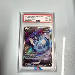 Pokemon Card Vaporeon V sa sr psa10 - Image 1