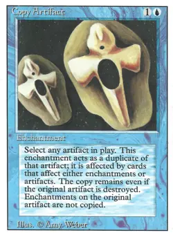 Copy Artifact - Revised Edition MTG - Lightly Played - Reserved List Rare - Image 1