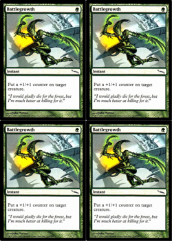 4x MTG 2003 BATTLEGROWTH - INSTANT - MAGIC CARD x4 copies - Image 1