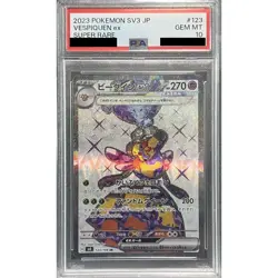 Pokemon Vespiquen ex PSA 10 Holo SR 123/108 SV3 Ruler of the Black Flame Japa... - Image 1