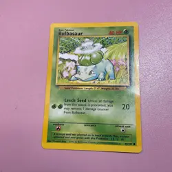 Bulbasaur 44/102 Pokemon Base Set WOTC Vintage - Image 1