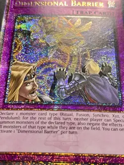 3x Dimensional Barrier | RA01-EN072 | Quarter Century Secret Rare | NM | YuGiOh! - Image 2