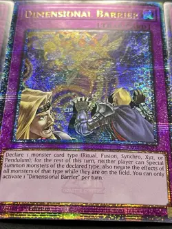 3x Dimensional Barrier | RA01-EN072 | Quarter Century Secret Rare | NM | YuGiOh! - Image 4