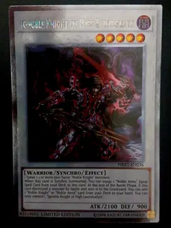 Yugioh Ignoble Knight of High Laundsallyn Platinum NKRT-EN036 Limited LP - Image 1