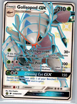Golisopod GX SV48/SV94 Hidden Fates: Shiny Vault - Pokemon Card - NM - Image 1