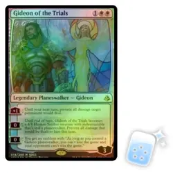 FOIL GIDEON OF THE TRIALS (SDCC 2018) Promo Planeswalker Magic MTG MINT CARD - Image 1