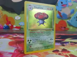 Vileplume 15/64 Jungle Holo Rare Pokemon Card 1999 WOTC MP Moderately Played - Image 2