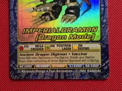 Imperialdramon Dragon Mode Bo-173 Holo Foil Digimon Digi-Battle Series 4 Card - Image 4