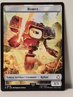 1 Card, Dual Sided Junk + Robot from Fallout, Magic the Gathering, MTG - Image 2