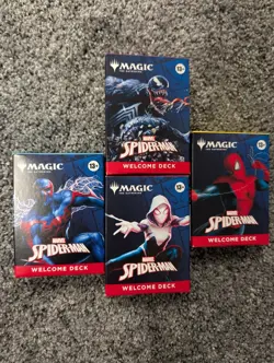 NYCC 2025 Magic The Gathering Spider-Man 4 Welcome Decks Plus Promo Card - Image 2