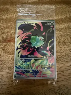 Pokemon Sealed Bulbasaur 133/132 TCG Mega Evolution Stamped Promo Card - Image 1