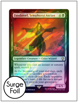 1x Fandaniel, Telophoroi Ascian, Surge Foil, Final Fantasy, Magic MTG NM - Image 1