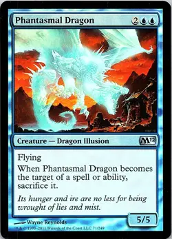 Foil Phantasmal Dragon U 71 NM - Image 1