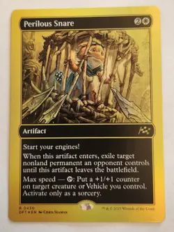Perilous Snare DFT #430 Rare 1st Place Gold Foil - Image 1