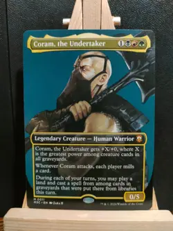 Coram, the Undertaker (Borderless) - Modern Horizons 3 - NM (See pics) MTG - Image 1
