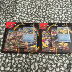 Pokemon TCG: Set of 2 Mega Evolution 3 Pack Blister Golduck & Psyduck SEALED - Image 1